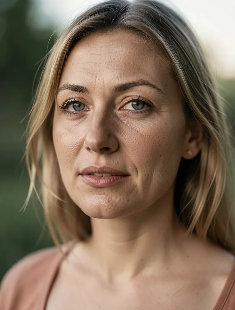 Portrait der synthetischen Persona Bianca „Bibi“ Resch