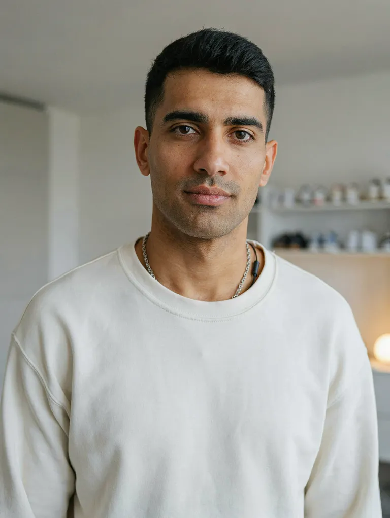 Portrait der synthetischen Persona Dominik Vuković