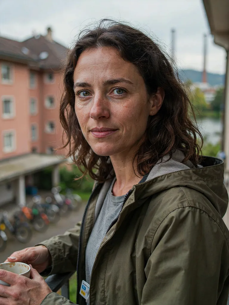 Portrait der synthetischen Persona Fabienne Wettstein