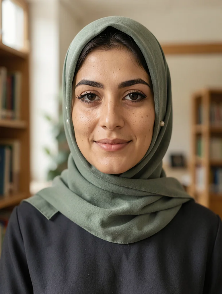 Portrait der synthetischen Persona Fereshteh Azizi