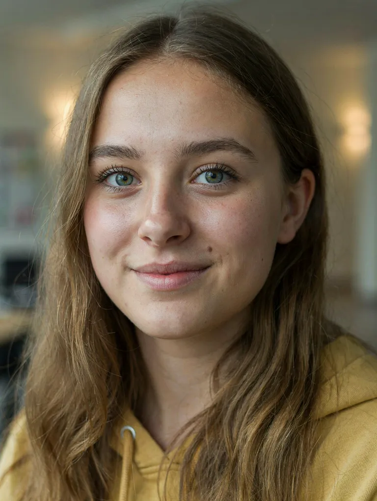 Portrait der synthetischen Persona Lea Baumgartner