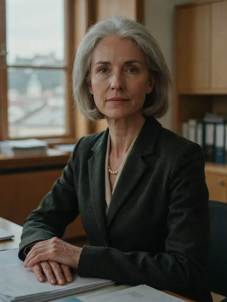 Portrait der synthetischen Persona Marie-Christine Wieshofer