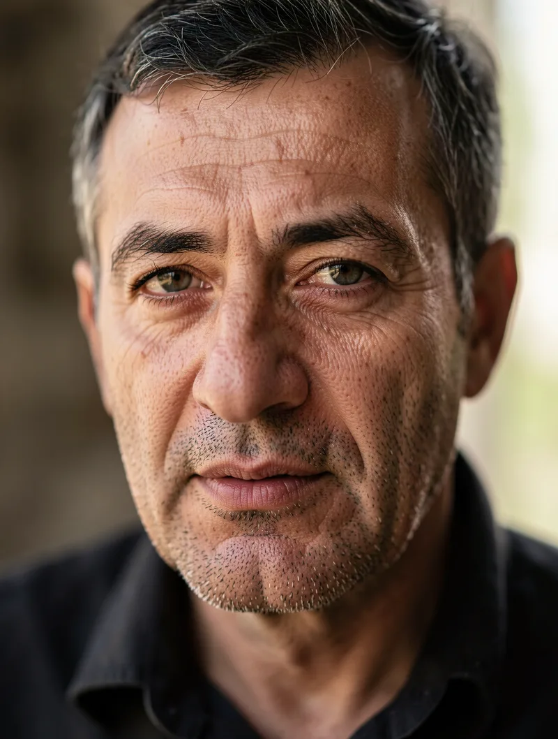 Portrait der synthetischen Persona Mehmet „Memo“ Demir