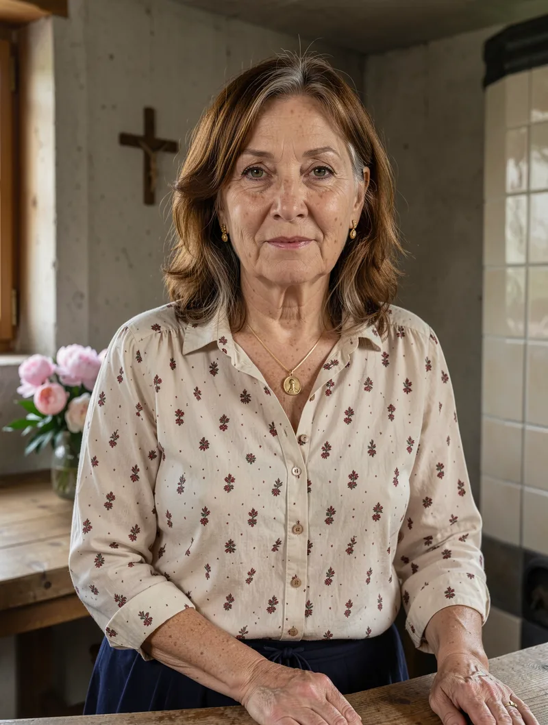 Portrait der synthetischen Persona Monika Tscharnuter