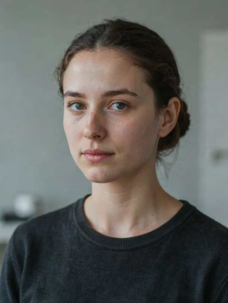 Portrait der synthetischen Persona Nora Steininger
