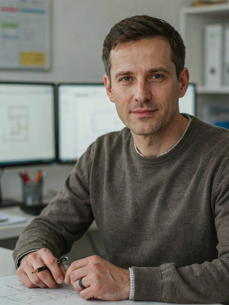 Portrait der synthetischen Persona Philipp Farkas