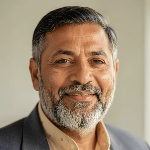 Portrait der synthetischen Persona Rajesh Krishnamurthy
