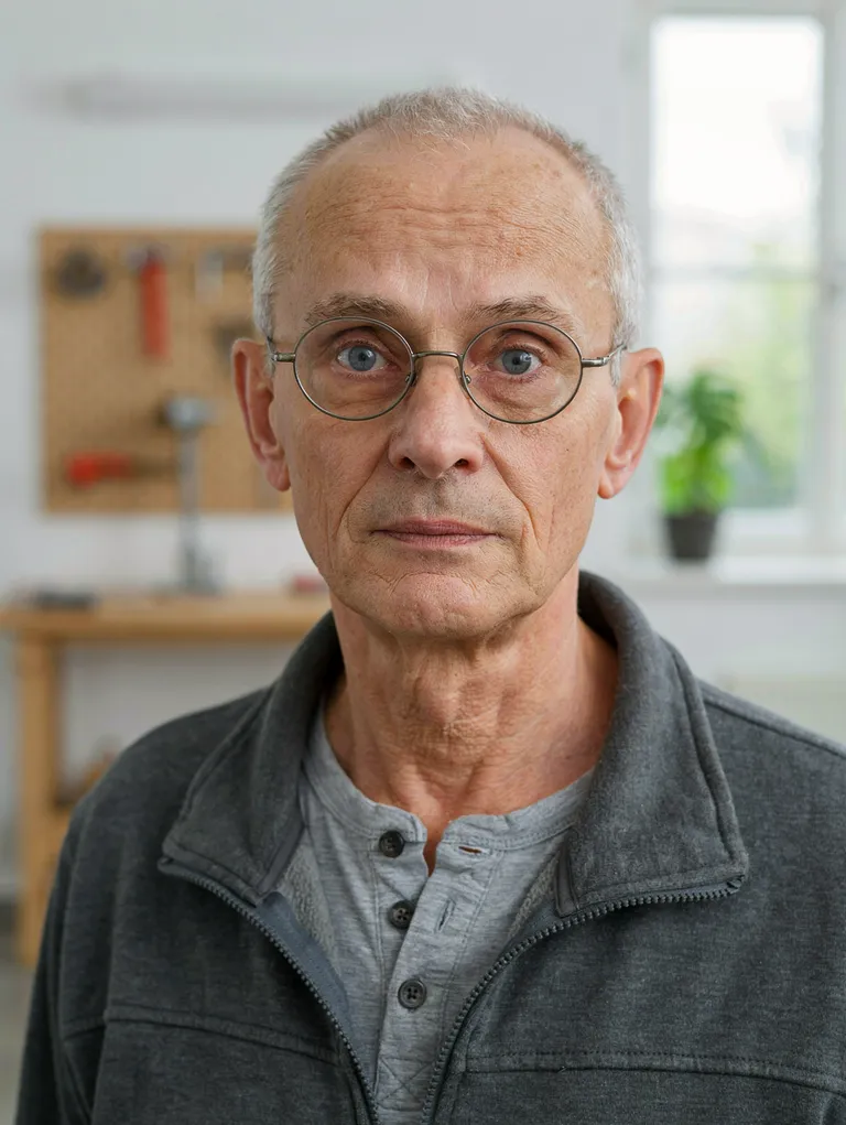 Portrait der synthetischen Persona Reinhard Fessler