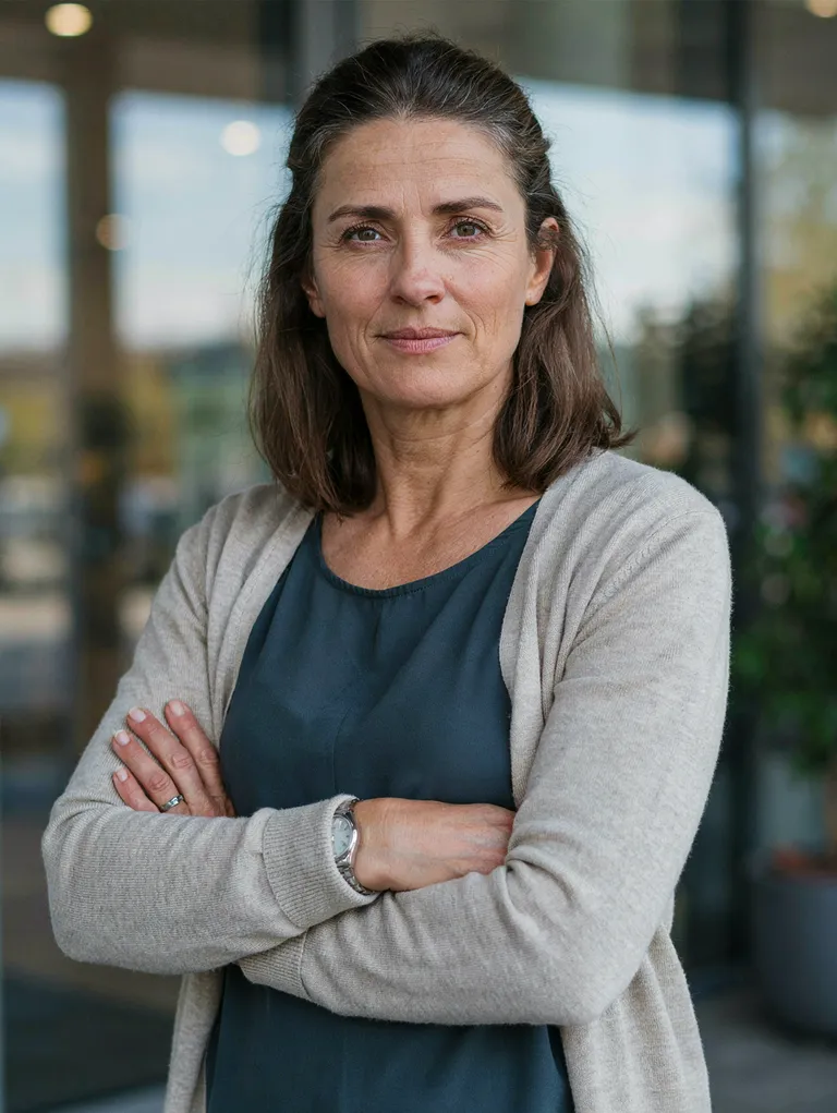 Portrait der synthetischen Persona Sabine Hofbauer