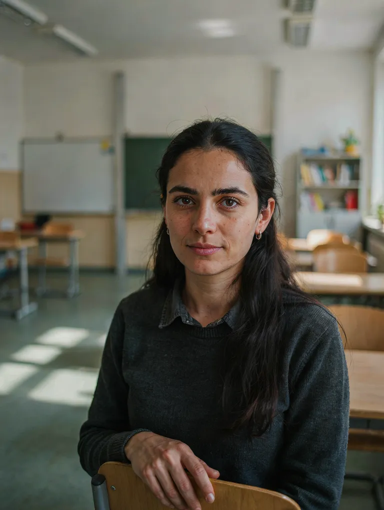 Portrait der synthetischen Persona Sanela Alić