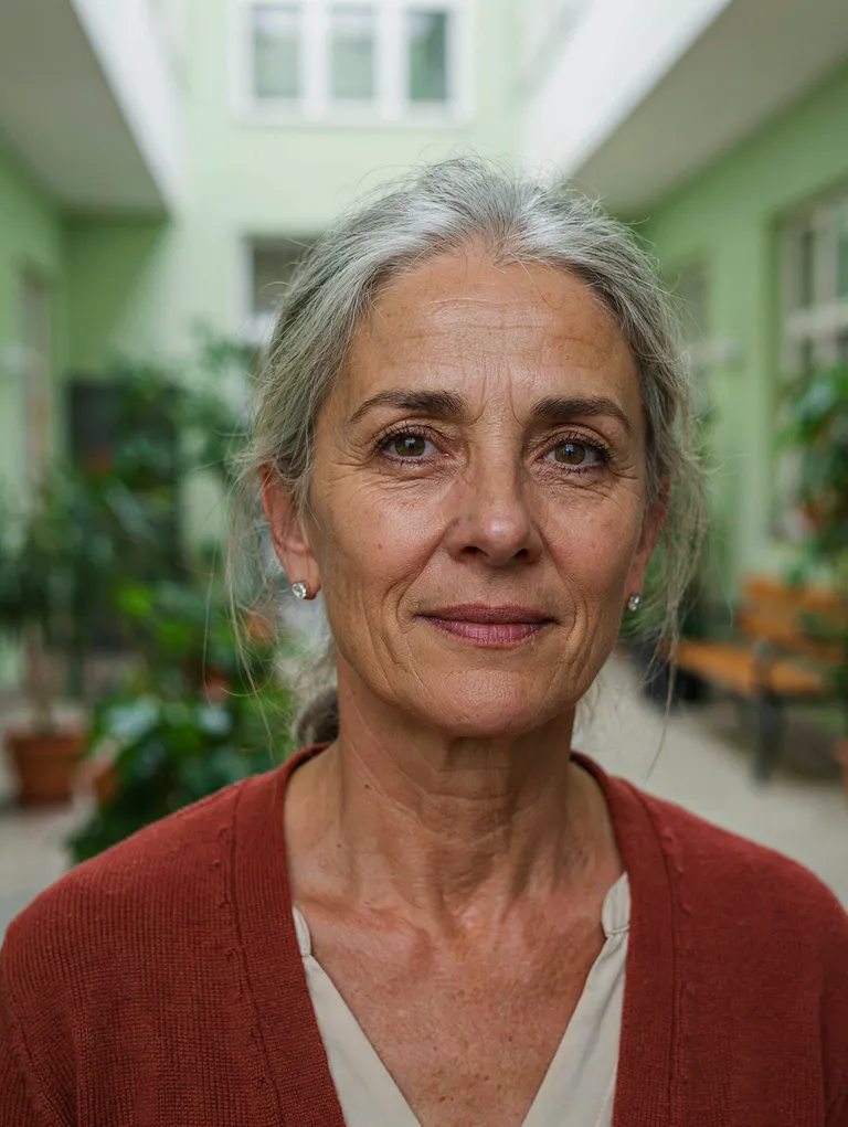 Portrait der synthetischen Persona Sylvia Potočnik